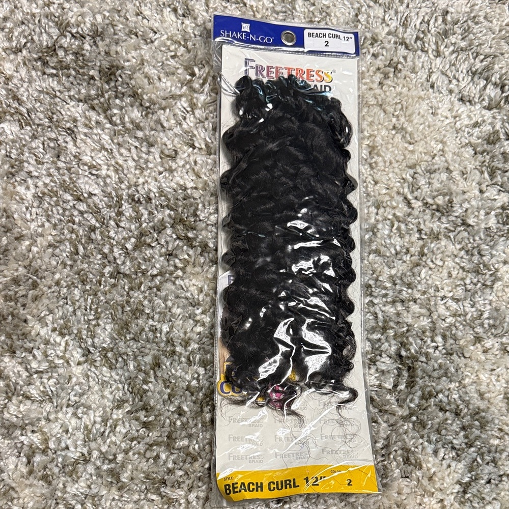 Beach Curl 12" Black Hair Extension